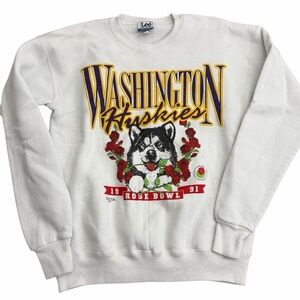 Vintage Washington Huskies Rose Bowl 1991 Crewneck Sweatshirt Lee Medium